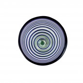 Weinglas 2er Set spiral blau