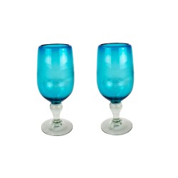 Weinglas 2er Set Aqua Modern | Cocktailglas