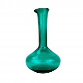 Karaffe türkis 22cm, mundgeblasenes Glas