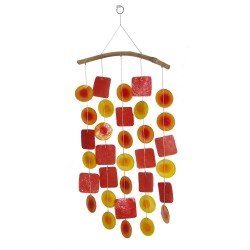 Muschelwindspiel bicolor orange