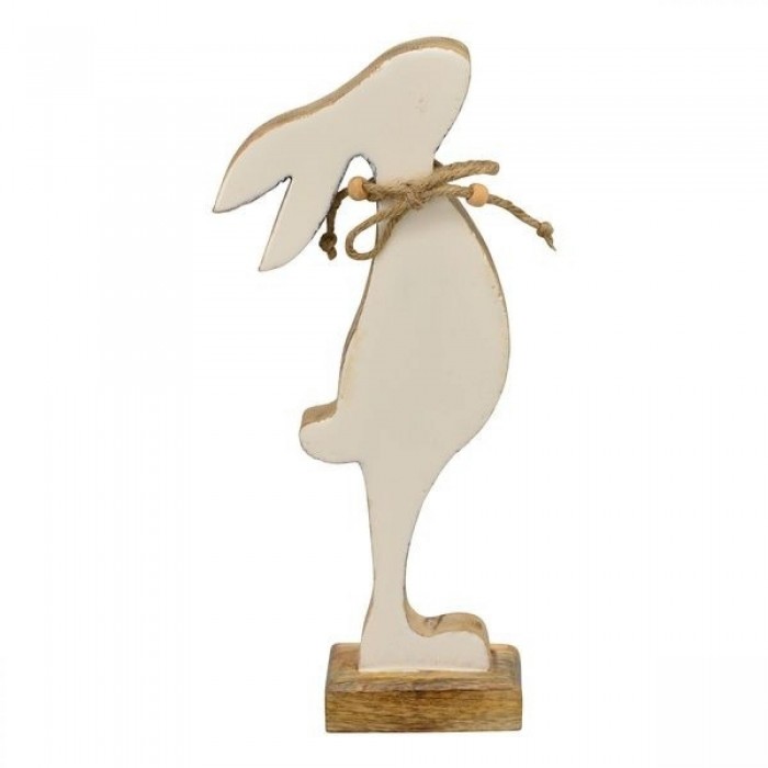 Hase mit weißer Glasur stehend