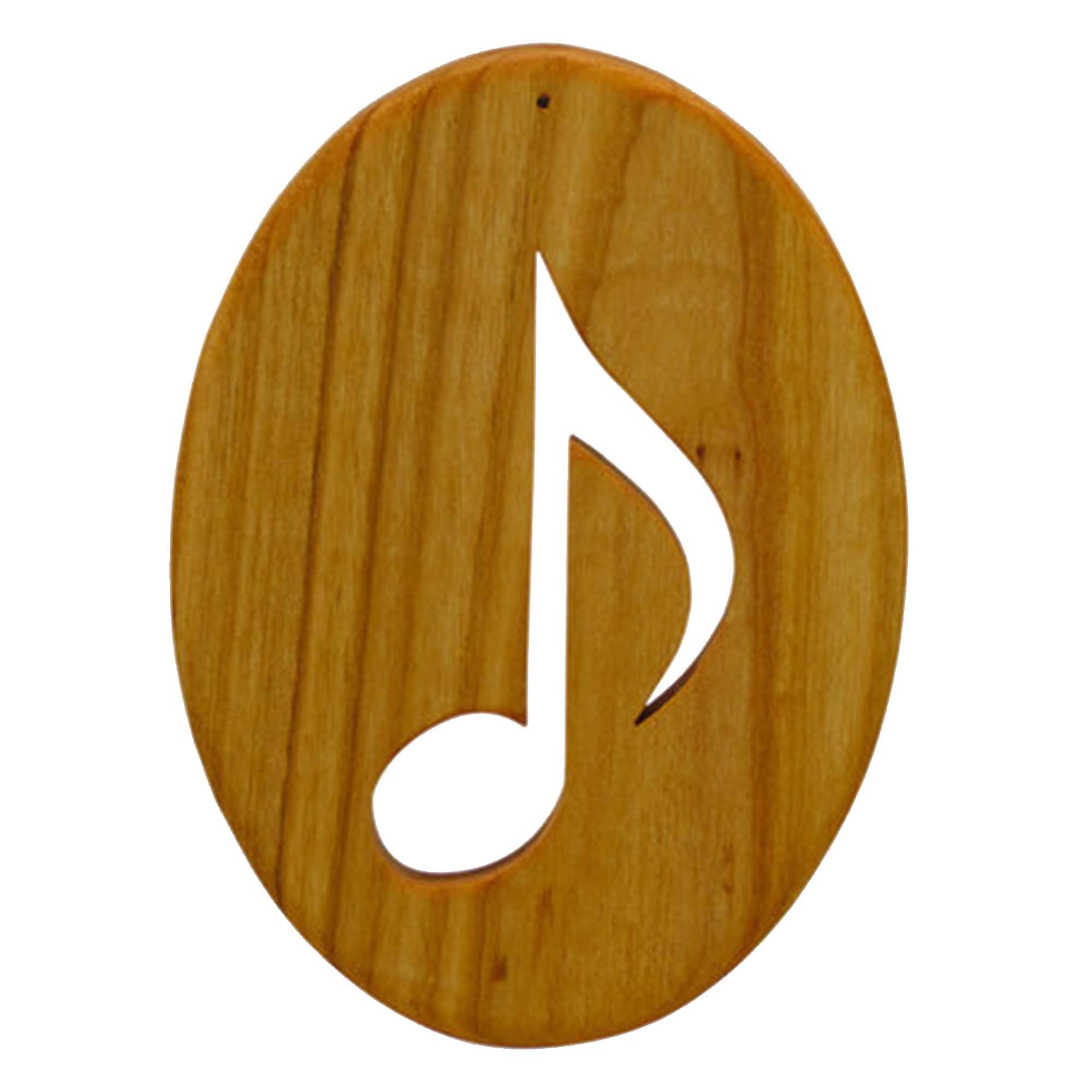 Schlüsselanhänger aus Holz "Notenschlüssel"Olivenholz Musik Anhänger 