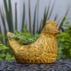 Blumentopf aus Ton huhn