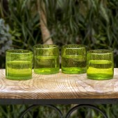 Wassergläser aus Mexiko im 4er Set grün