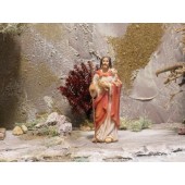 Krippenfigur, Jesu der gute Hirte 9cm